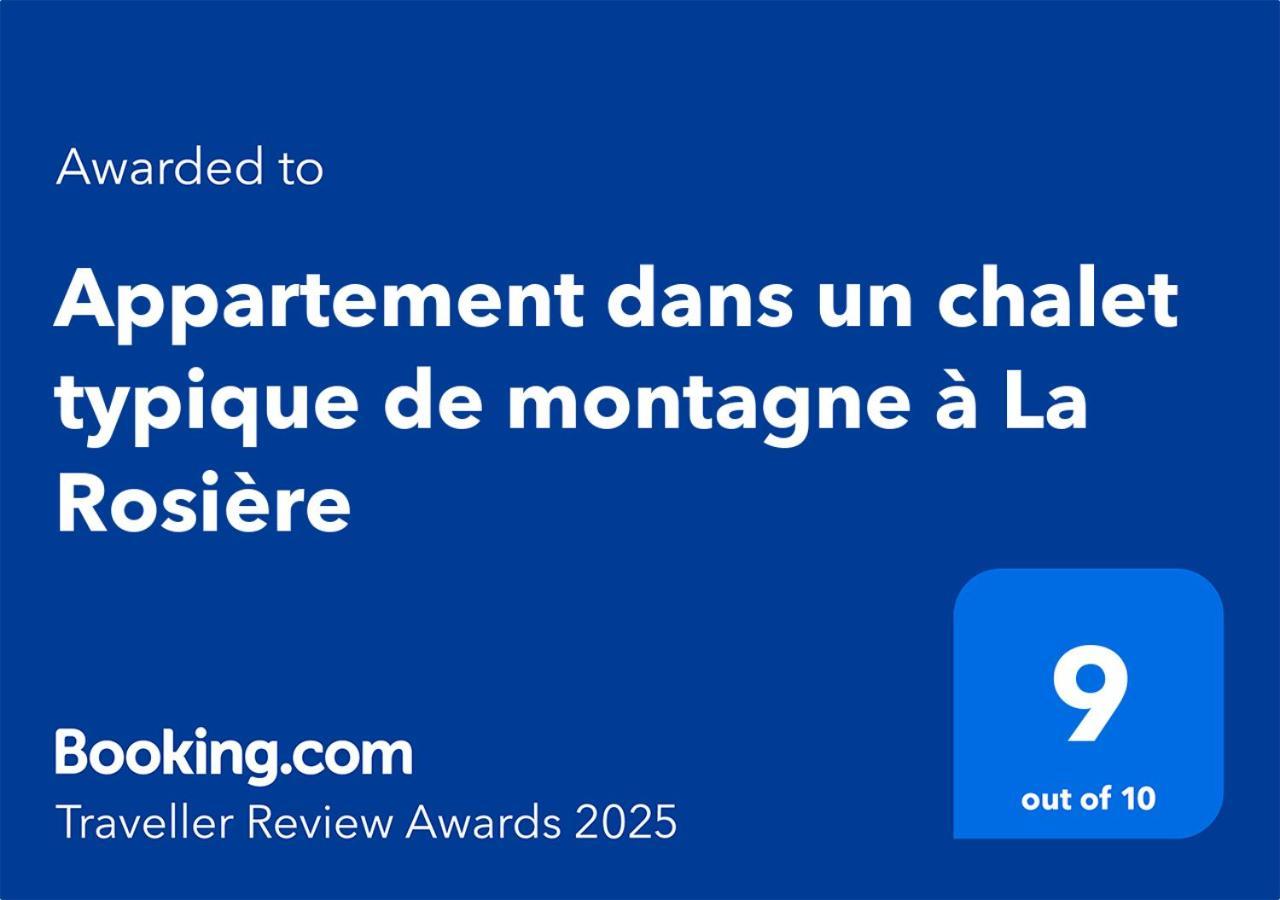 Appartement Dans Un Chalet Typique De Montagne A La Rosiere Montvalezan Екстер'єр фото